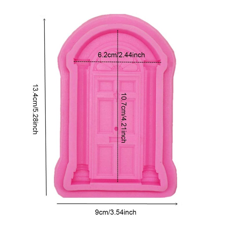 DonLeeving Luckycivia 2 Pack Door Window Silicone Mold, Door Shape Baking Mold for Frame Cakes Border Pattern Fondant Decorating Baking Chocolate Candy - Image 2